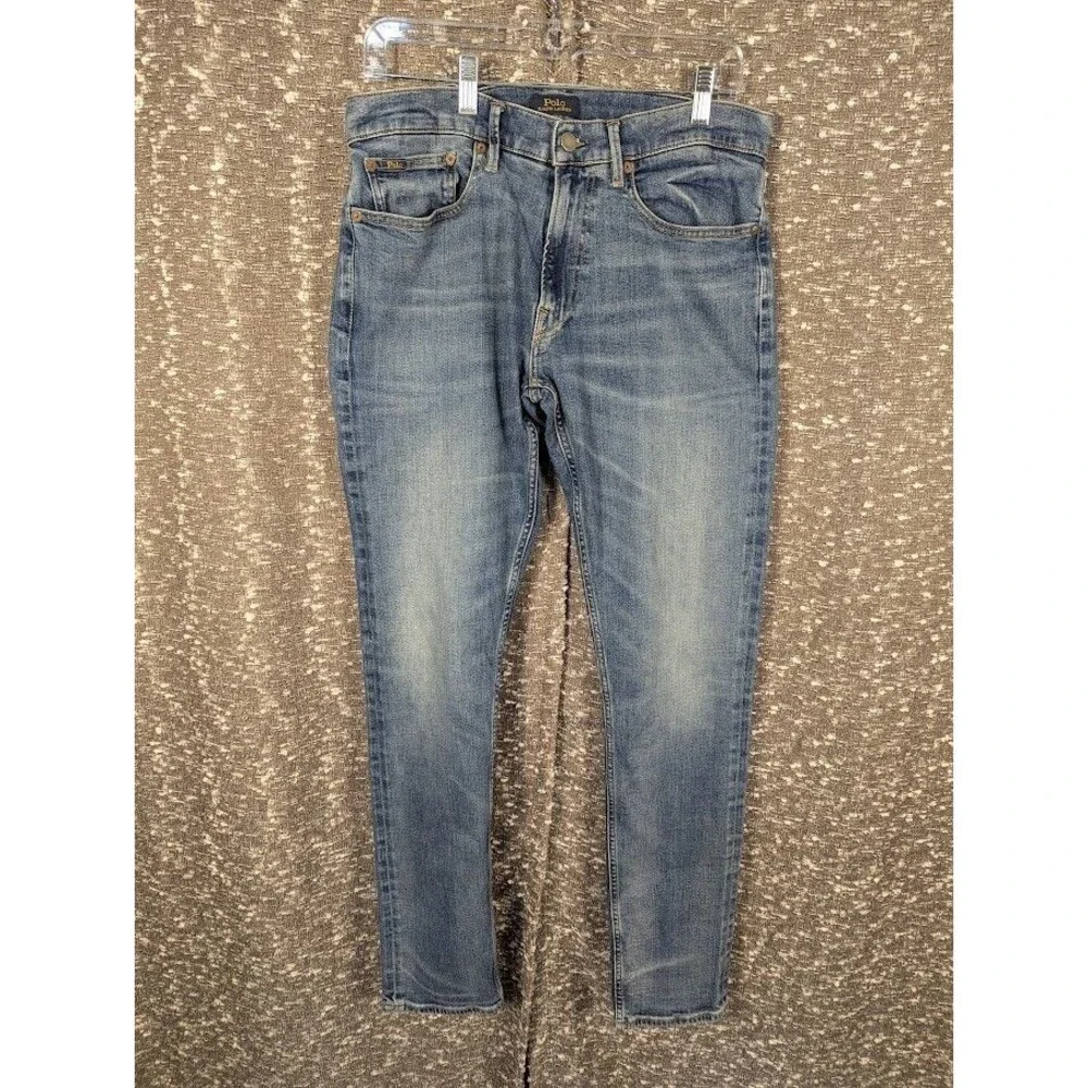 Polo Ralph Lauren‎ Skinny Blue Wash Denim Jeans Men's 32x34